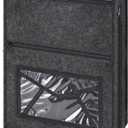 Mail Slot Catcher Bag, Indoor Grey Mail Catcher Felt Made, High Capacity Mail Slot Cover, Space Saving, Self-Adhesive, Practical Home Accessories, Housewarming Gift