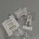 Hufopik 6 Pack Wire Shelf End Bracket, Designed for Closetmaid Wire Shelving, Wall Mount Brackets for Shelves Closet, Screws Included, Wire Shelf Clips, Wall Shelf Brackets, Closet Wire Shelving