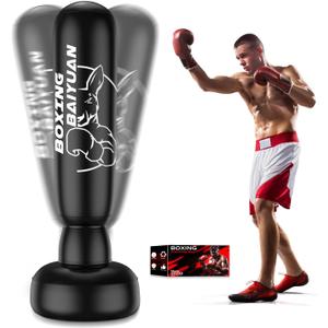 Freestanding Punching Bag for Adults Teens, 71'' Inflatable Boxing Bag with Stand, Kick Boxing Training Equipment for MMA, Muay Thai, Kickboxing, Fitness for Beginners