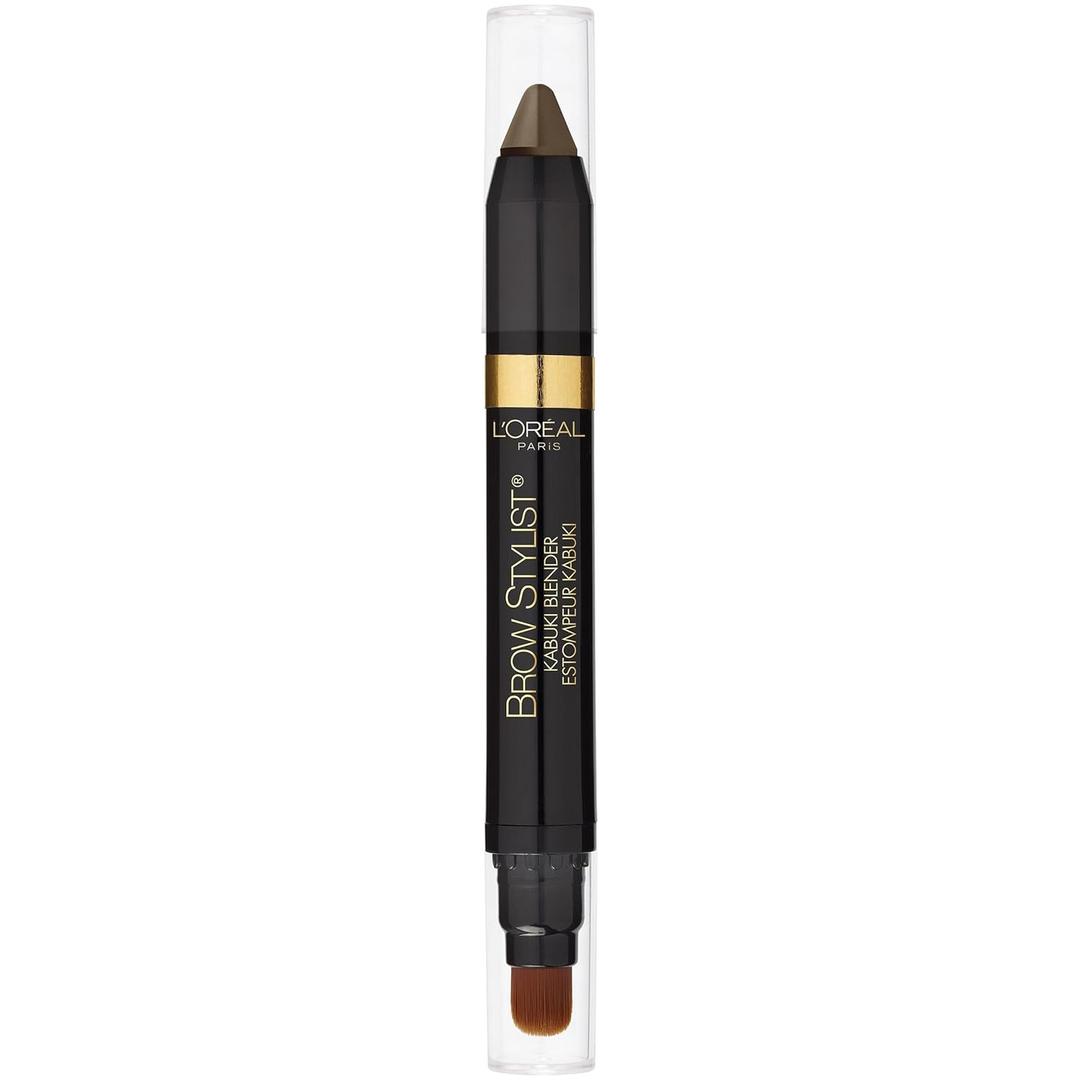 L'Oreal Paris Brow Stylist Kabuki Blender Brow Crayon, Blonde, 0.05 oz.