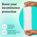 Because Maximum Incontinence Booster Pads, Adult Diaper Doubler Adds 2 Cups of Extra Absorbency, Discreet, Soft Leak Protection for Men & Women, Fits Inside Disposable Underwear, 20 Count