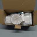 Rotary Ice Shaver with Handle Manual Hand Crank Snow Cone Maker Machine Qucik Shaved Ice Maker with Suction Feet, All Ice Cubes Fitted .Premium Portable Ice Crusher and Shaved Ice Machine. (White)