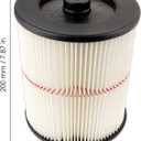 (2 Pack) 17816 9-17816 Red Stripe Vacuum Cartridge Filter for Craftsman 17816 Wet Dry Vacuum Models 5, 6, 8, 12, and 16 32 Gal. Vacuums, 917816 HEPA Filters for Craftsman Shop Vac, Filter Accessories