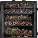 Miniatures Storage Case Miniatures Transport Case Aluminum Alloy Frame with Lock (Large Size)