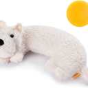 Heartbeat Toy for Dog Anxiety Relief and Calming Aid, Stuffed Animal for Puppy Sleep Aid Crate Training, Comfort Toy for Puppy Essential, White