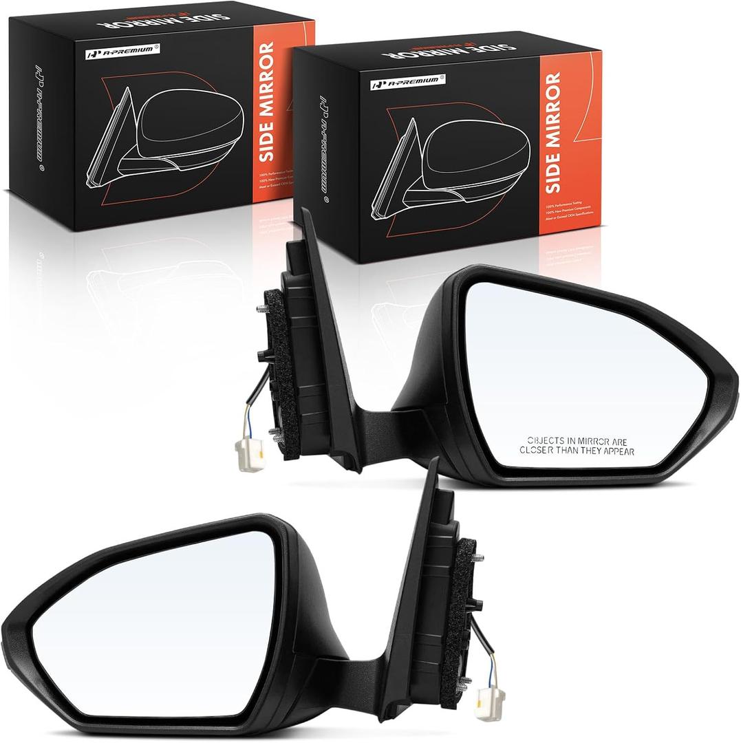 A-Premium Pair (2) Driver and Passenger Side Power Door Mirror