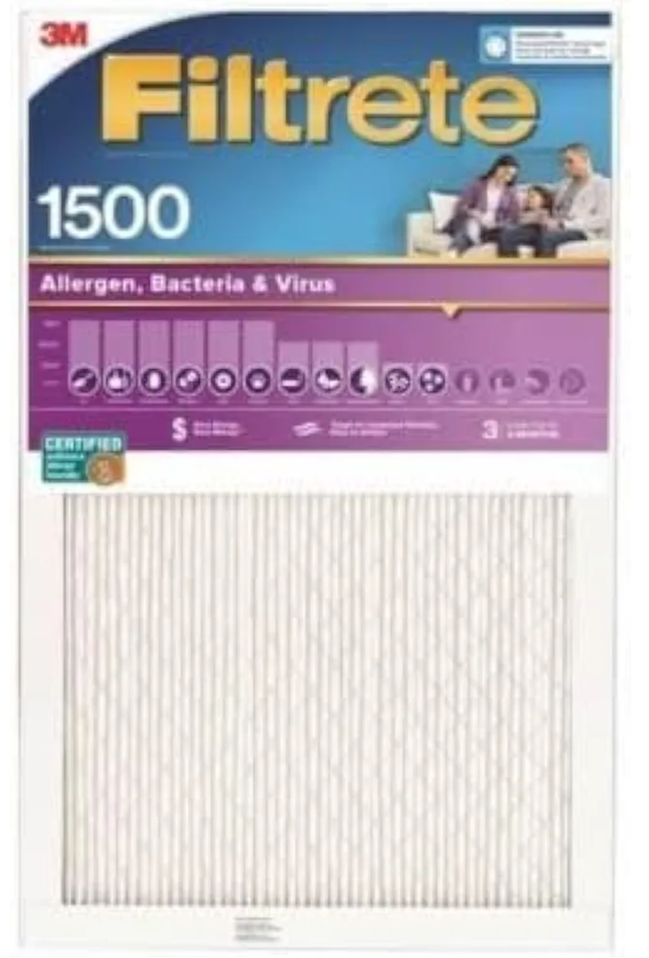 Filtrate Smart Air Filter 1500 Allergen Plated 20x25x1