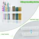 2 x Straw Holder for Cabinet Door, Silicone Straw Organizer for Cabinet Door, Kitchen Cabinet Organizer Reusable Straws Dispenser for Home Kitchen Accessories (Transparent)