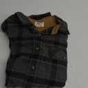 Dubinik Mens Flannel Shirts Long Sleeve Flannel Shirt for Men Casual Button Down Brushed 100% Cotton Shirt (X-Large, Dark Green)