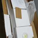 LitaEther Versatile 7 Tier Wall Shelf Unit,White Lack Wall Shelf,Display Floating Shelf with LED Remote Control Light
