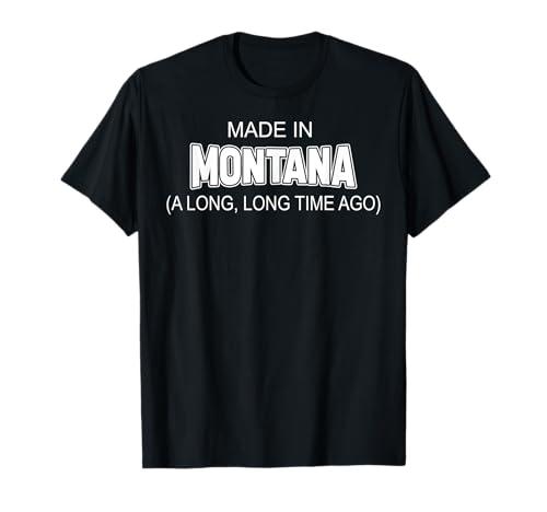 Made In Montana A Long Long Time Ago T-Shirt, Black, L