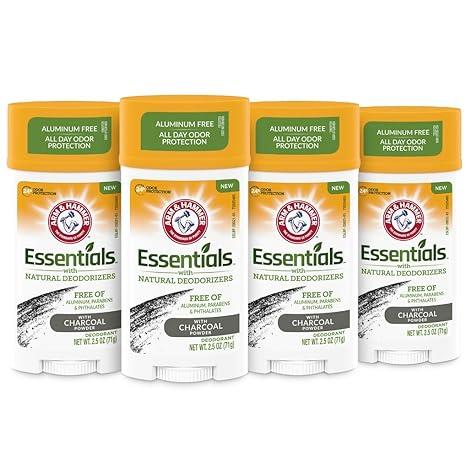 Arm & Hammer Essentials Charcoal Deodorant 4Pack