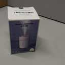 Portable Mini Humidifier, 300ml USB Cool Mist Small Humidifier with Colorful Lights. Perfect for Bedroom, Office, Plants, travel & Car (White)