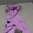 Waterproof Dog Raincoat, Adjustable Reflective Lightweight Pet Rain Clothes with Poncho Hood(Large, Light Purple)