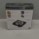 Elite Gourmet ESB100B Countertop Single Coiled Burner Electric Hot Plate, Temperature Control, Indicator Light, Easy to Clean, Black