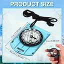 50 Pack Orienteering Compass Bulk Advanced Baseplate Compass Hiking Survival Camping and Navigation Tool Survival Gifts for Hiking Camping Backpacking Map Reading