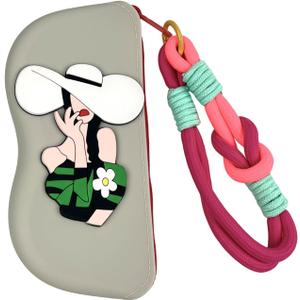 Silicone Slim Glasses Case, Portable Soft Eyeglass Case for Women Kids, Waterproof & Scratch-Resistant Sunglasses Pouch for Daily Use & Travel