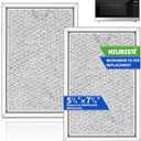 Microwave Filter Replacement 7.64" x 5.12" Fit for GE WB06X10309/ WB06X10359, 2 Pack Microwave Vent Filter, Microwave Grease Filter - Freshens and Filters Kitchen Air in Over-The-Range Oven Vent Fan