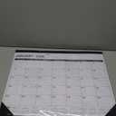 Desk Calendar 2026(January 2026 - June 2027)2026 Desk Calendar Large 22 x172026 Calendar,Classic Black,Large Calendar 2026-2027 with Plastic Cover