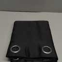 NICETOWN Pitch Black Solid Thermal Insulated Grommet Blackout Curtains/Drapes for Bedroom Window (2 Panels, 42 inches Wide by 63 inches Long, Black)