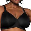 Vanity Fair Women's Full Figure Wireless Bra, Extended Side & Back Smoothing, Lightly Lined Cups Up to DDD Size 40 DD