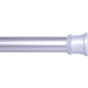 Kenney KNUTLYLC/18 Twist & Fit Easy Install Camlock Tension Shower Rod, Curtain Rod, or Closet Rod with Non-Slip Ends, 42-72" Adjustable Length, Brushed Nickel, 1" Diameter Rust Resistant Steel Tube