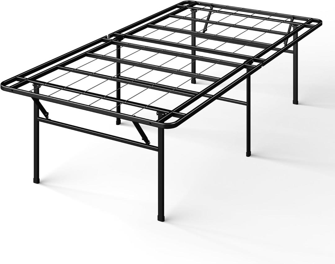 Zinus SmartBase Heavy Duty Mattress Foundation, 18 Inch Metal Platform Bed Frame, No Box Spring Needed, Sturdy Steel Frame, Underbed Storage, Twin