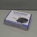 Automatic Glass Rinser for Kitchen Sink, Stainless Steel Cup Washer with G1/2 Thread, Professional Corrosion-Resistant Pressure Glass Washer, ABS Plastic Base