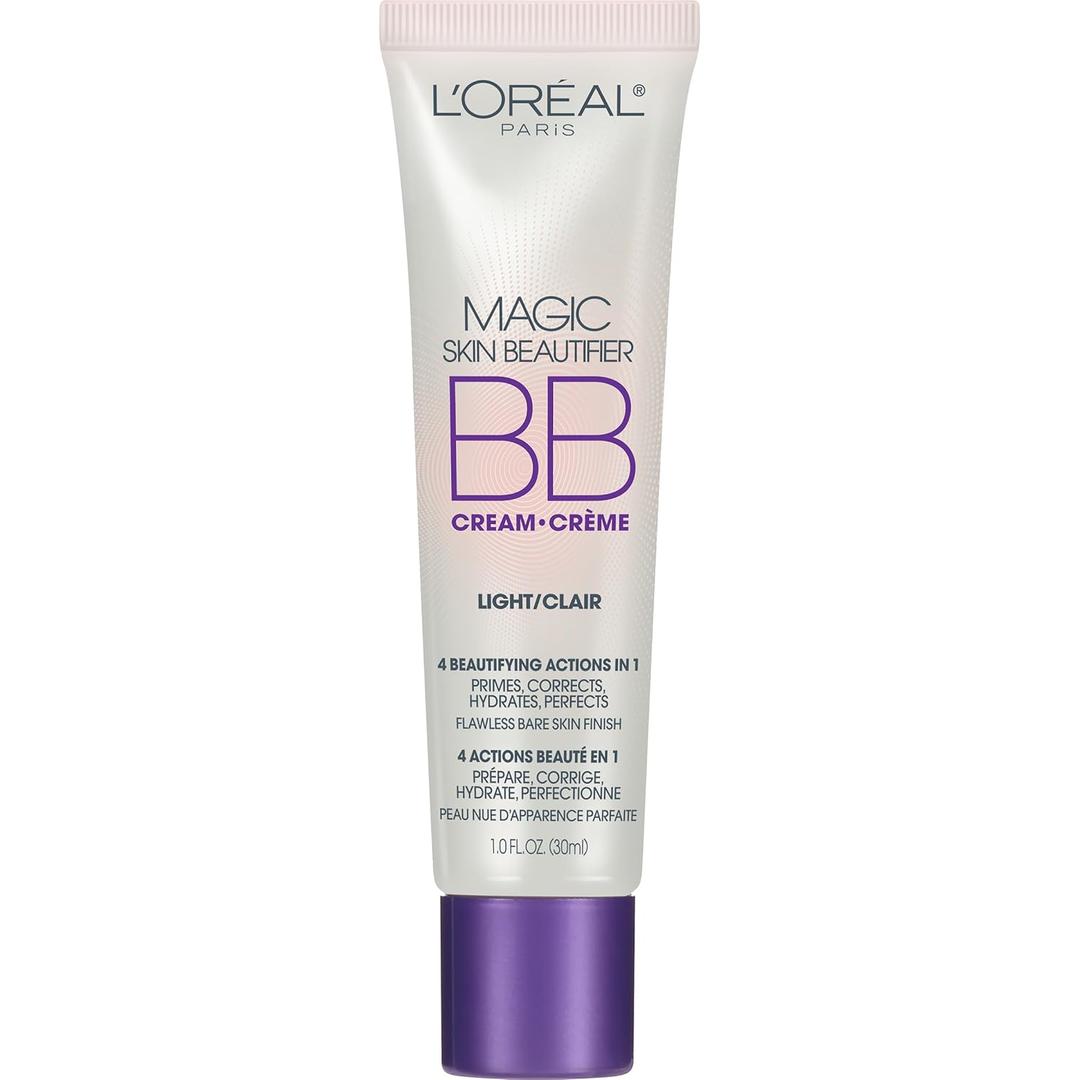 L'Oral Paris Makeup Magic Skin Beautifier BB Cream Tinted Moisturizer, Light, 1 fl oz, 1 Count