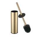KLDKLD Toilet Brush and Holder Set Premium Material Toilet Bowl Cleaner Free Standing Toilet Bowl Brush and Holder Gold