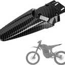 CHANGCHENG Rear Fender Protector for Talaria - Motorcycle Fender Mudguard Carbon Fiber Pattern for Talaria Sting MX3 MX4 MX5 Freego X2/X2 Pro Electric Dirt Bike Black