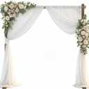7.2FT Wooden Wedding Arch Square Wood Arches Arbor Backdrop Stand for Ceremony Indoor Outdoor Wedding Party Proposal Scene Garden Beach Forest Rustic Boho Decoration