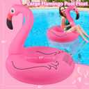 Sinbyuer Flamingo Inflatable Pool Floats, Pool Tubes Swim Ring Pink Pool Float, 42Inch Large Pool Float, Pool Inner Tube Beach Floats for Adults, Blow Up Floaties Water Floaties Pool Raft Lounger Lake