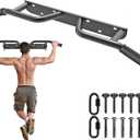 Kipika Heavy Duty Wall Mounted Doorway Pull Up Bar, Multifunctional Chin Up Bar, Portable Fitness Door Bar, Body Workout Home Gym System
