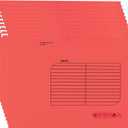 Hanging File Folder, A4 Suspension Files Holder, Hang Folder, Filing Cabinet Suspension File with Tab and Label for School Home Office, Red, 25 Pack