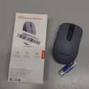 Lenovo WL310 Bluetooth Silent Mouse, Ergonomic, Adjustable DPI, Silent Clicks, Bluetooth 5.0, Portable for Windows, Mac, and Chromebook, Grey