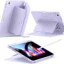 ESR for iPad Air 11 Inch Case M3/M2 (2025/2024), iPad Air 5th/4th Gen (2022/2020), Vertical Stand Cover, Multi Stand Angles, Ultra-Stable Case with Pencil Holder, Flip Series