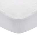 White Crib Sheets Cotton for Boys or Girl, 100% Cotton Flannel Crib Sheet, Heavenly Soft Fitted Crib Sheet for Standard Crib (28" X 52") and Toddler Mattresses Warm, White