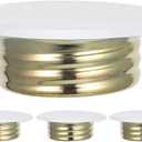Hemobllo Fire Sprinkler Covers Plate 4Pcs Galvanized Ceiling Sprinkler Concealed Design Easy Installation Fire Safety System Accessories