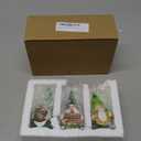 Hodao St. Patricks Day Gnomes Figurines Hand-Painted Resin Leprechaun Gnomes with Pot of Gold, Horseshoe & Shamrock, Lucky Green Home Decor & Gift