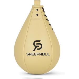 Speed Bag,Speed Bag for Boxing,PU Leather Reflex Training Pear Shaped Punching Bag,Fast Reaction Skills Development Perfect for Kids Teens Adults Boxing Coaches