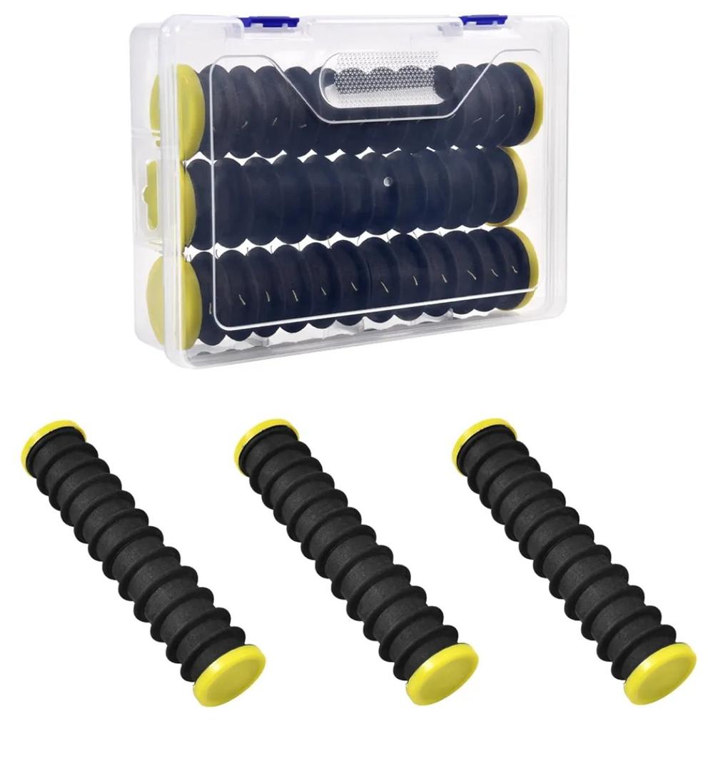 3 Pcs Fishing Line Storage Organizer, Leader Holder with 12 Slots to Keep Your Line Tangle Free for Storing Lines Winding Board Rigs Holder Leader Tray Hook Keeper, with Portable Storage Box