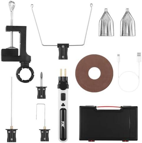 KKnoon 8 in 1 Cordless Hot Wire Foam Cutter Kit，Electric Styrofoam Cutting Tool, USB Type-C Charging, 2000mAh Lithium Battery Cutting Machine Pen Tool Kit Electronic Soldering Kit