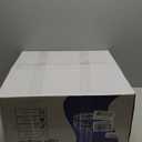 18 Inch Caged Ceiling Fan with Light, Low Profile Crystal Fandelier with Remote & App Control for Low Ceilings Flush Mount Installation Indoor, Bulb Included Antique White