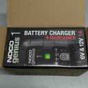 NOCO GENIUS1: 1A 6V/12V Smart Battery Charger  Automatic Maintainer, Trickle Charger & Desulfator with Overcharge Protection & Temperature Compensation  For Lead-Acid & Lithium Batteries