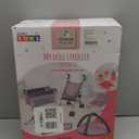 deAO Baby Doll Stroller Crib Bed Nursery Role Play Set Baby Doll with Accessories and Play Mat,Travel Cot,Bouncer,Foldable Stroller and Travel Bag Gifts for Toddlers Girls Boys