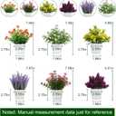 Yoratee 6pcs Artificial Pot Flowers Small Fake Plants with Pot Mini Potted Plants for House Office Tabletop Decoration