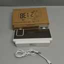 GuDoQi Projection Alarm Clock for Bedroom, Digital Clock with 180 Projector, 7" Large LED Display, Dual Alarms, Temperature&Humidity Display, Dual USB Port, 12/24H, Snooze, for Heavy Sleepers, White