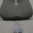 C CUSHION LAB Patented Pressure Relief Seat Cushion for Long Sitting Hours on Office/Home Chair, Car, Wheelchair - Extra-Dense Memory Foam for Hip, Tailbone, Coccyx, Sciatica - Light Grey