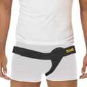 URIEL Left Side Inguinal Hernia Belts for Men  Hernia Support for Men, Pre and Post Surgery Truss, Size Medium, Black (35.3-39.5 Inches)
